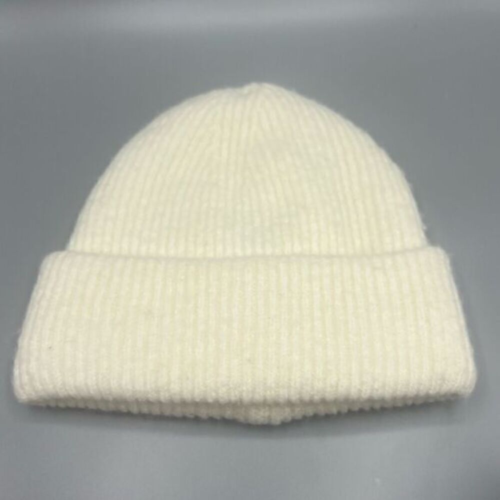 Zara Oyster White Knit Hat NWT